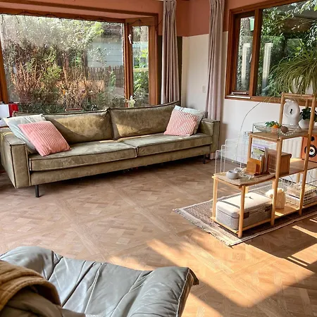 Boshuisjes Veluwe Olijfje Met Omheinde Tuin