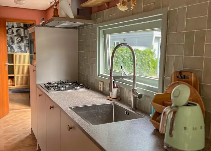 Chalet Boshuisjes Veluwe Olijfje Met Omheinde Tuin Putten