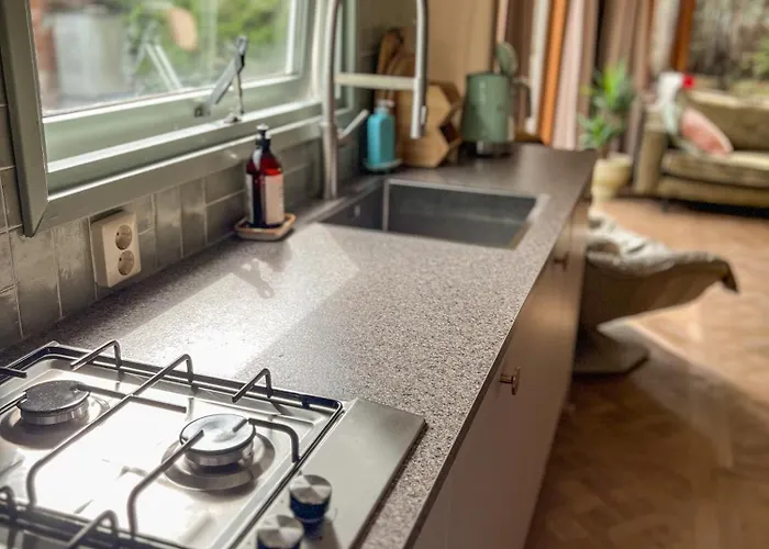 Domek alpejski Boshuisjes Veluwe Olijfje Met Omheinde Tuin