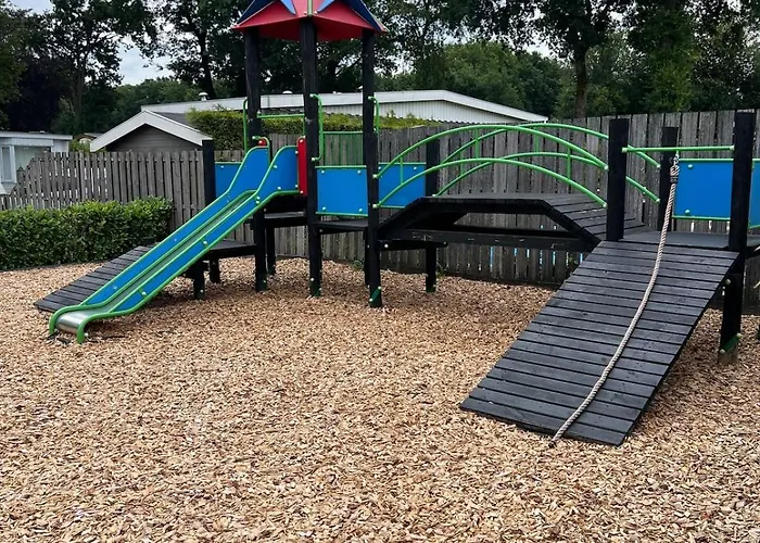 Domek alpejski Boshuisjes Veluwe Olijfje Met Omheinde Tuin *